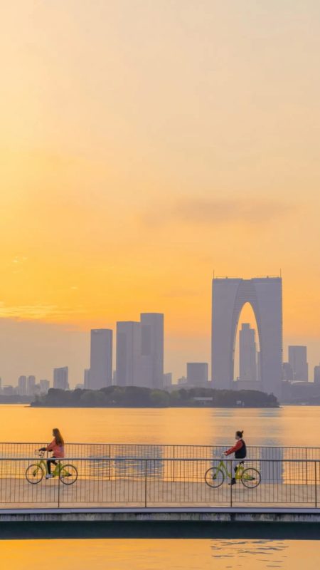 Jinji Lake Suzhou Sunset